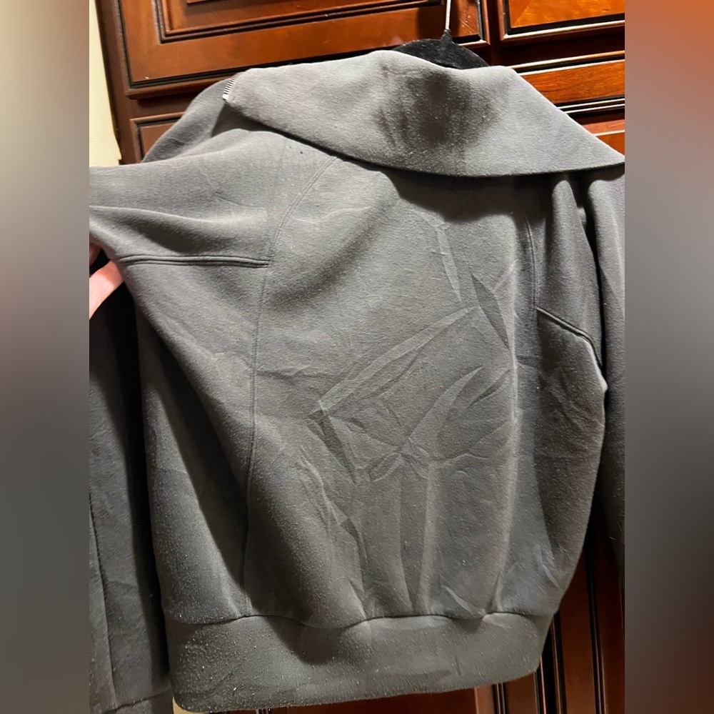 SPANX Olive Green Women's Half-Zip Sweatshirt - Picture 11 of 11
